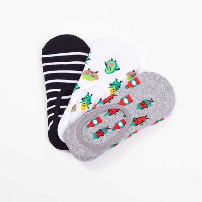 Imagen 1 del producto Pack 3 Calcetines Mujer Icono Blanco