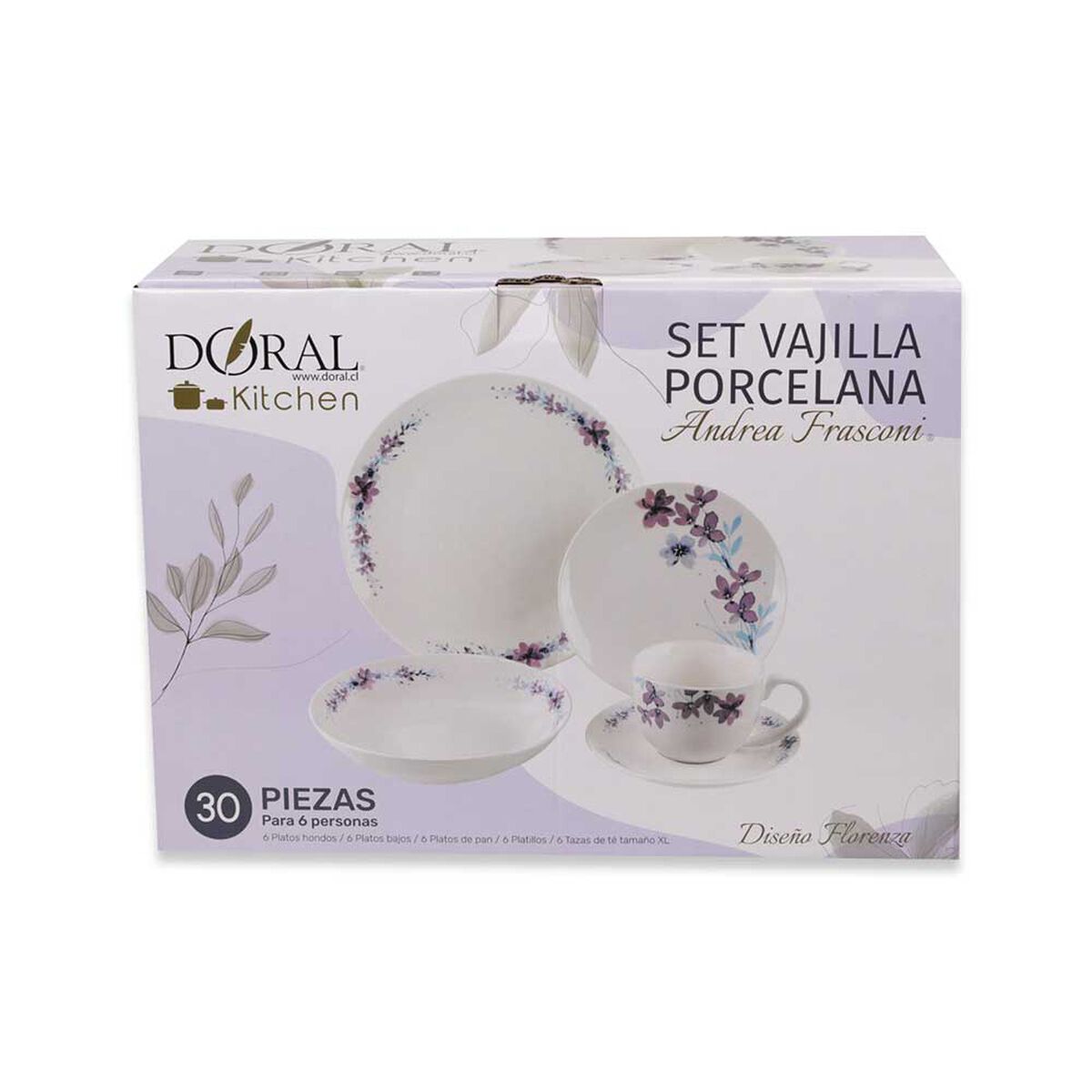 Juego de Vajilla Florencia Doral 30 Piezas