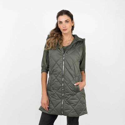 Parka Larga Sin Mangas Mujer Alma