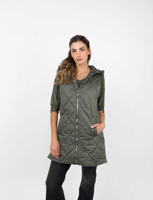 Imagen 1 del producto Parka Larga Sin Mangas Mujer Alma Verde