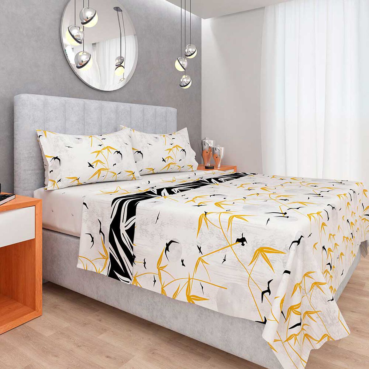 Juego de S&aacute;banas Doral 144 Hilos Full Premium Sunset