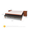 Cama Europea Curve CIC King Bee Comfort + 2 Veladores