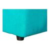 Juego de Living Kea Nize Sof&aacute; 3 Cuerpos + Dos Pouf Felpa Turquesa