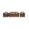 Juego de Living Almore Francia Sof&aacute; 3 Cuerpos + Dos Sillones 1 Cuerpo Caf&eacute;