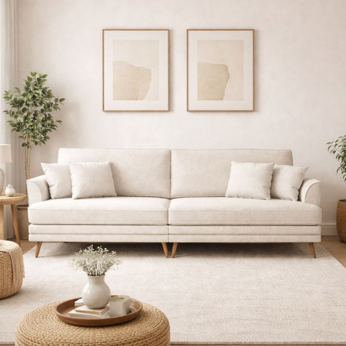 Sof&aacute; Exit 3 Tailandia Cuerpos Beige Claro
