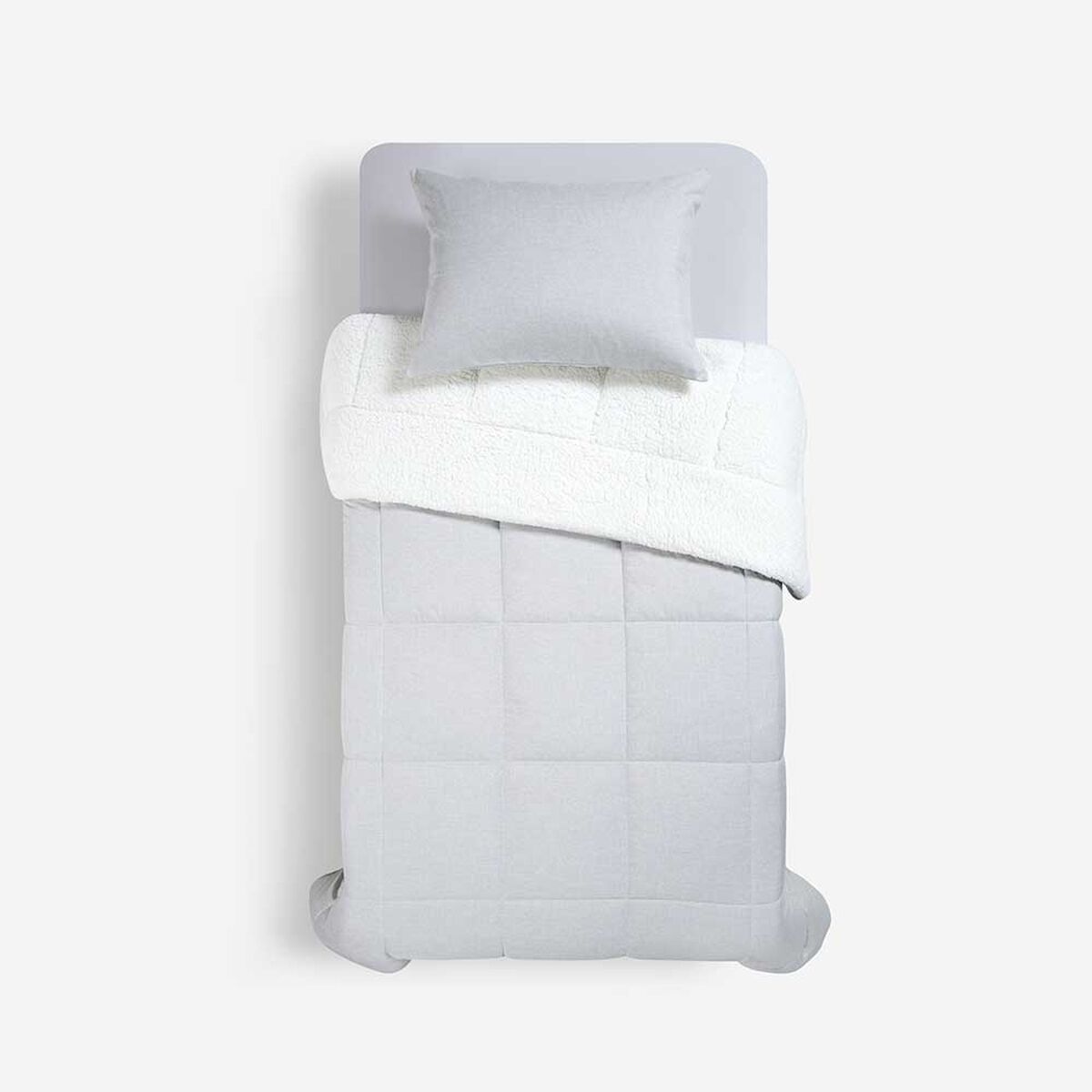 Plum&oacute;n Rosen 1 Plaza Sherpa Liso Gris