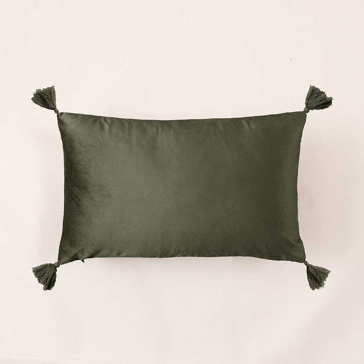 Coj&iacute;n Mashini Velour 30x55cm Verde Oliva