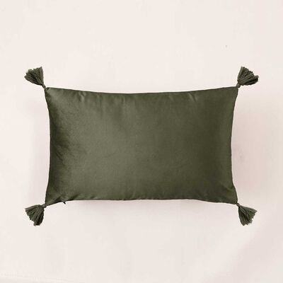 Coj&iacute;n Mashini Velour 30x55cm Verde Oliva