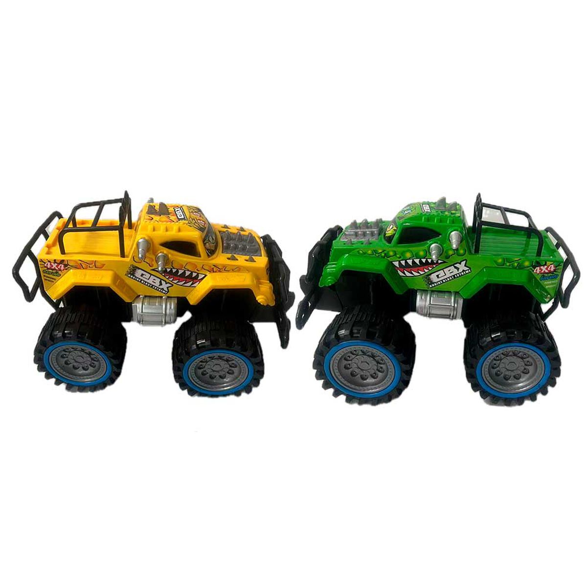 Pack 2 Vehículos Ebx 4X4 Verde Y Amarillo