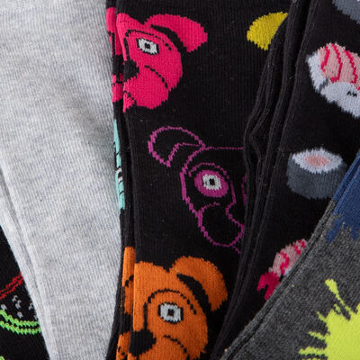 Imagen 2 del producto Pack 5 Unidades Calcetín Largo de Algodón Niño Cutback Negro