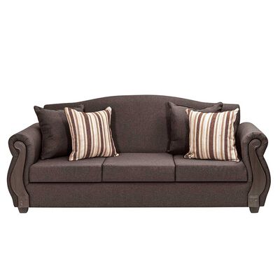 Imagen 2 del producto Juego de Living Innovamuebles New Bugambilia Sofá 3 Cuerpos + Sofá 2 Cuerpos Chocolate