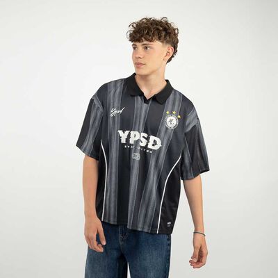 Polera Manga Corta Hombre Icono Negro