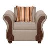 Juego de Living Ruzam Mobel Marsella Sofá 3 Cuerpos + Dos Sillones 1 Cuerpo Lino Beige