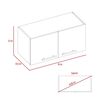 Mueble sobre Campana TuHome Manchester Wengue 2 Puertas