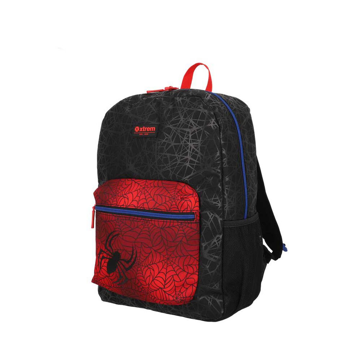 Triple Pack 6XT Mochila Ni&ntilde;o Xtrem Spider Negro/Rojo