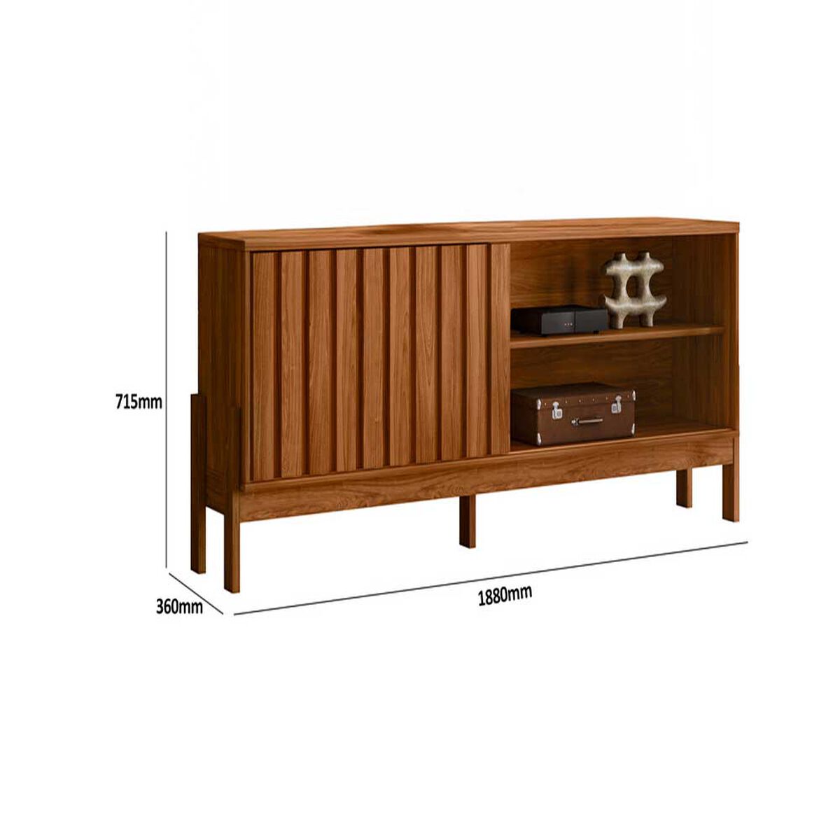 Rack TV Exit Aurora Hasta 75" Blanco