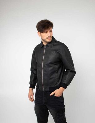 Imagen 1 del producto Chaqueta Ecocuero Hombre Ypsd Negro