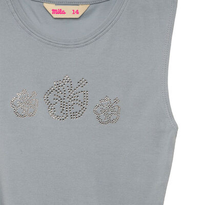 Imagen 2 del producto Polera sin Mangas Niña Mila Celeste, Rosa