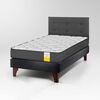 Cama Europea Drimkip 1,5 Plazas Funcional + Respaldo Royal