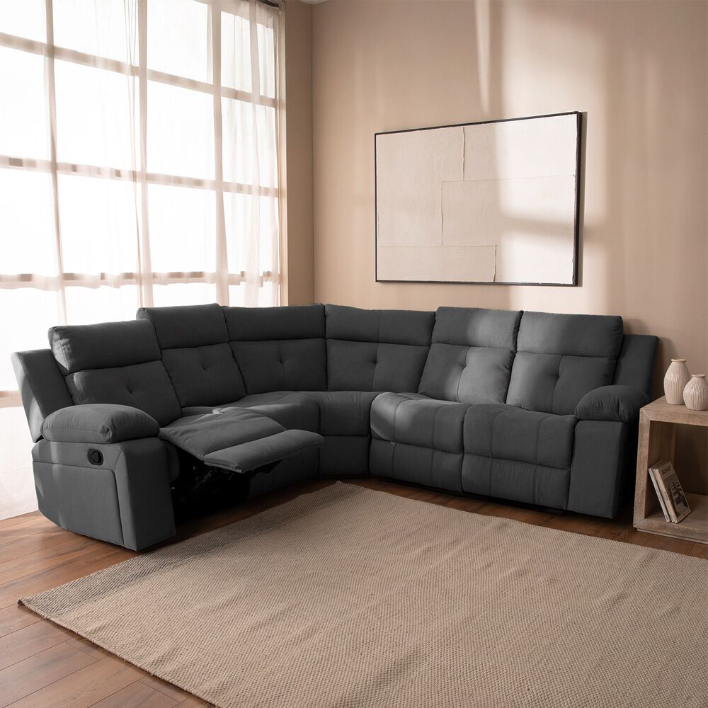 Sofá Seccional Reclinable Daniels Arizona Gris