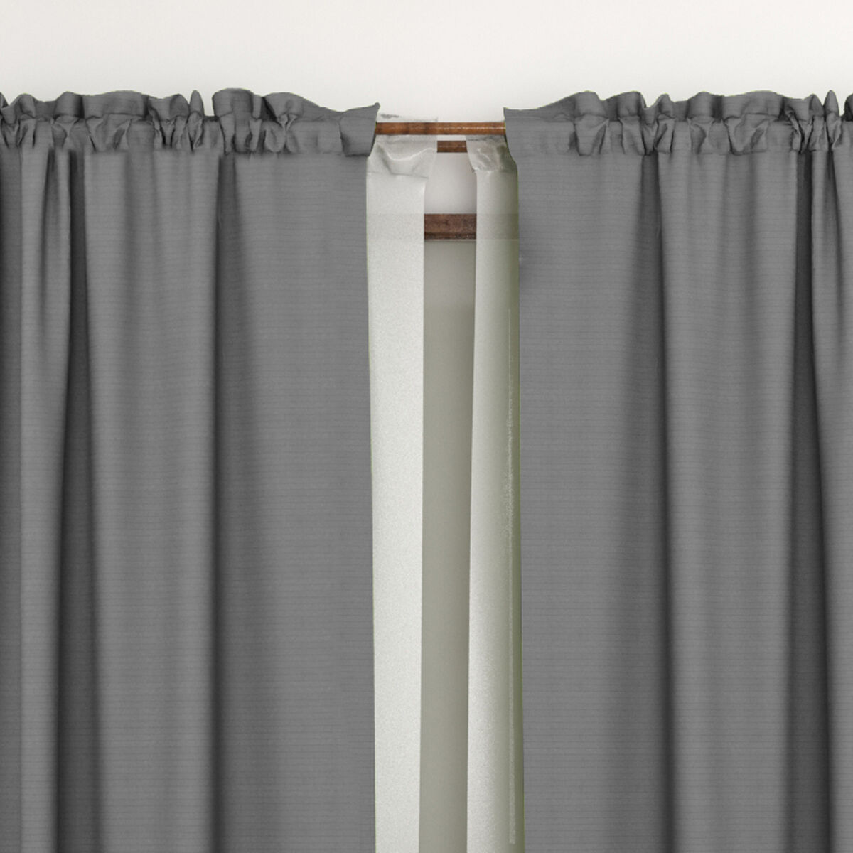 Combo Cortinas Doral Agatha 220 x 140 cm Gris