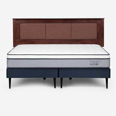 Imagen 1 del producto Cama Europea Rosen Base Dividida King Indie + Respaldo Rachel