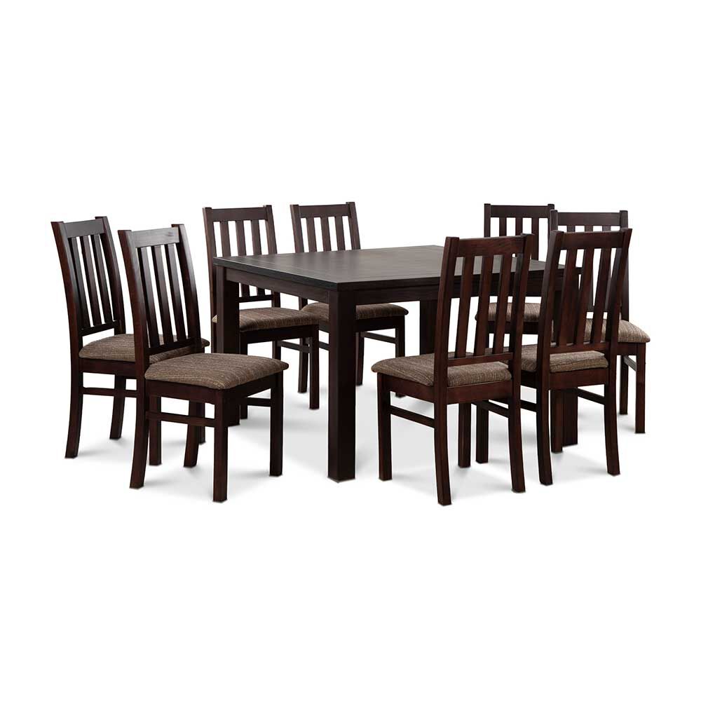 Juego de Comedor CIC Ñuble Chocolate 8 Sillas