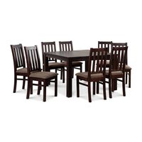 Juego de Comedor CIC Ñuble Chocolate 8 Sillas
