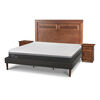 Cama Europea CIC King Ortopedic Advance + Respaldo Milan + 2 Veladores