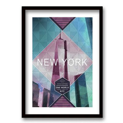 Cuadro Decorativo Retela New York 40 x 30 cm