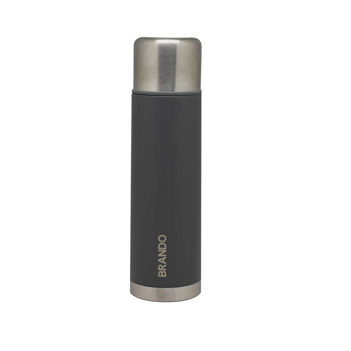 Termo Bala Acero Inoxidable Brando con Dosificador Negro 500 ml