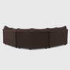 Seccional Muebles MPR Array&aacute;n 2-1-2 Cuerpos Tela Chocolate