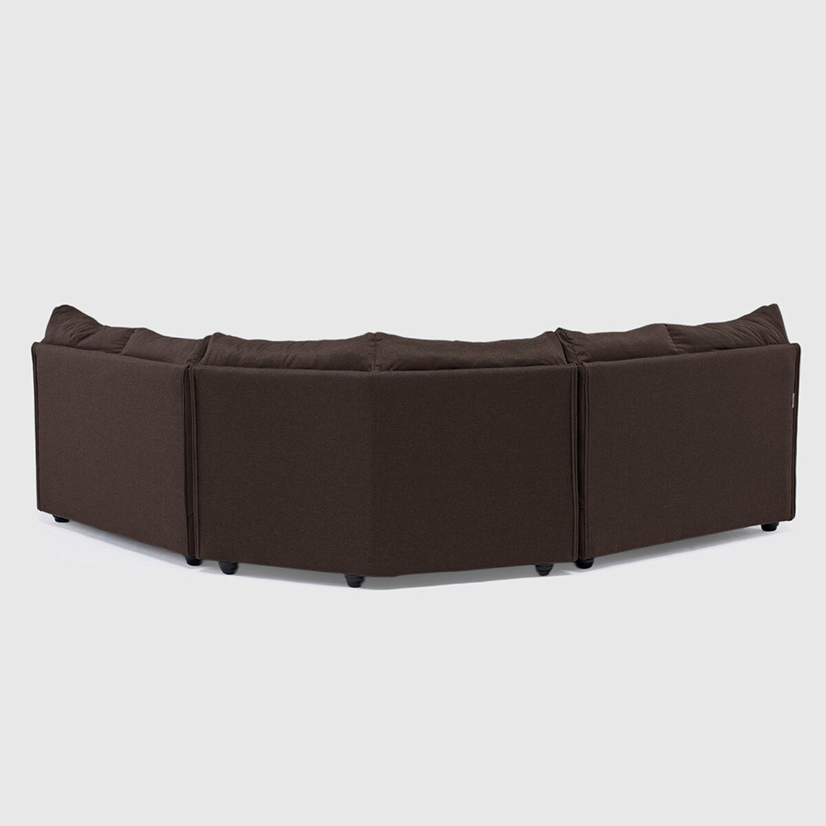 Seccional Muebles MPR Array&aacute;n 2-1-2 Cuerpos Tela Chocolate