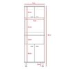 Combo Mueble Microondas + Barra de Cocina TuHome Kitchen Blanco