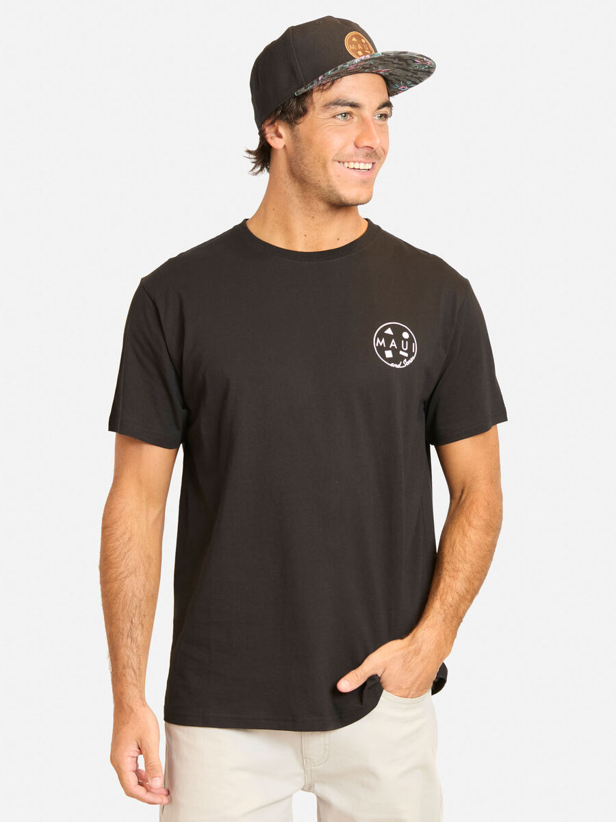 Polera Con Estampado Manga Corta Hombre Maui And Sons