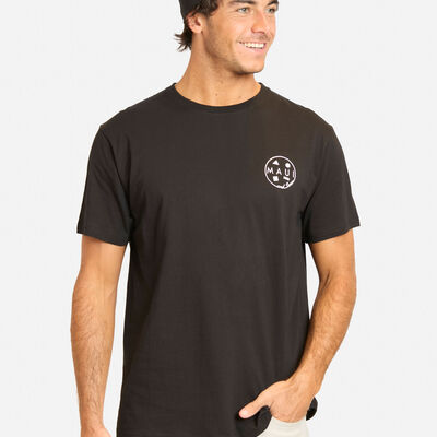 Polera Con Estampado Manga Corta Hombre Maui And Sons
