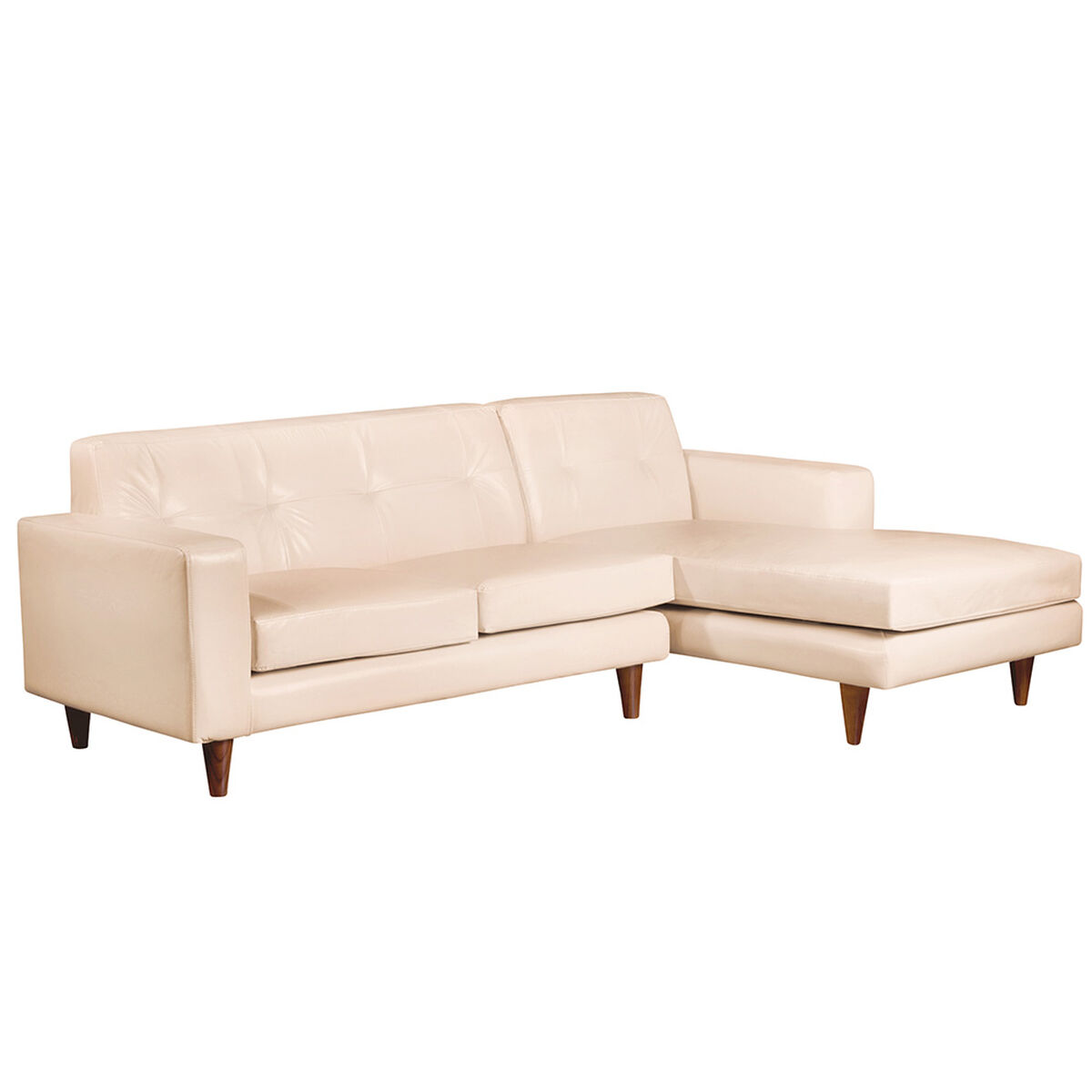 Sof&aacute; Seccional Derecho Latam Home Salerno 3 Cuerpos Beige