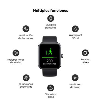 Imagen 2 del producto Smartwatch Lhotse Live 206 Mini 1,5"" Black