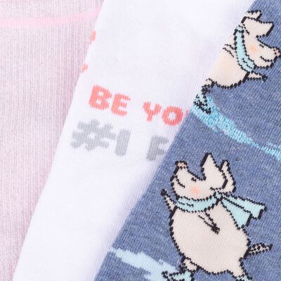 Imagen 2 del producto Pack 3 Calcetines Mujer Icono Rosado