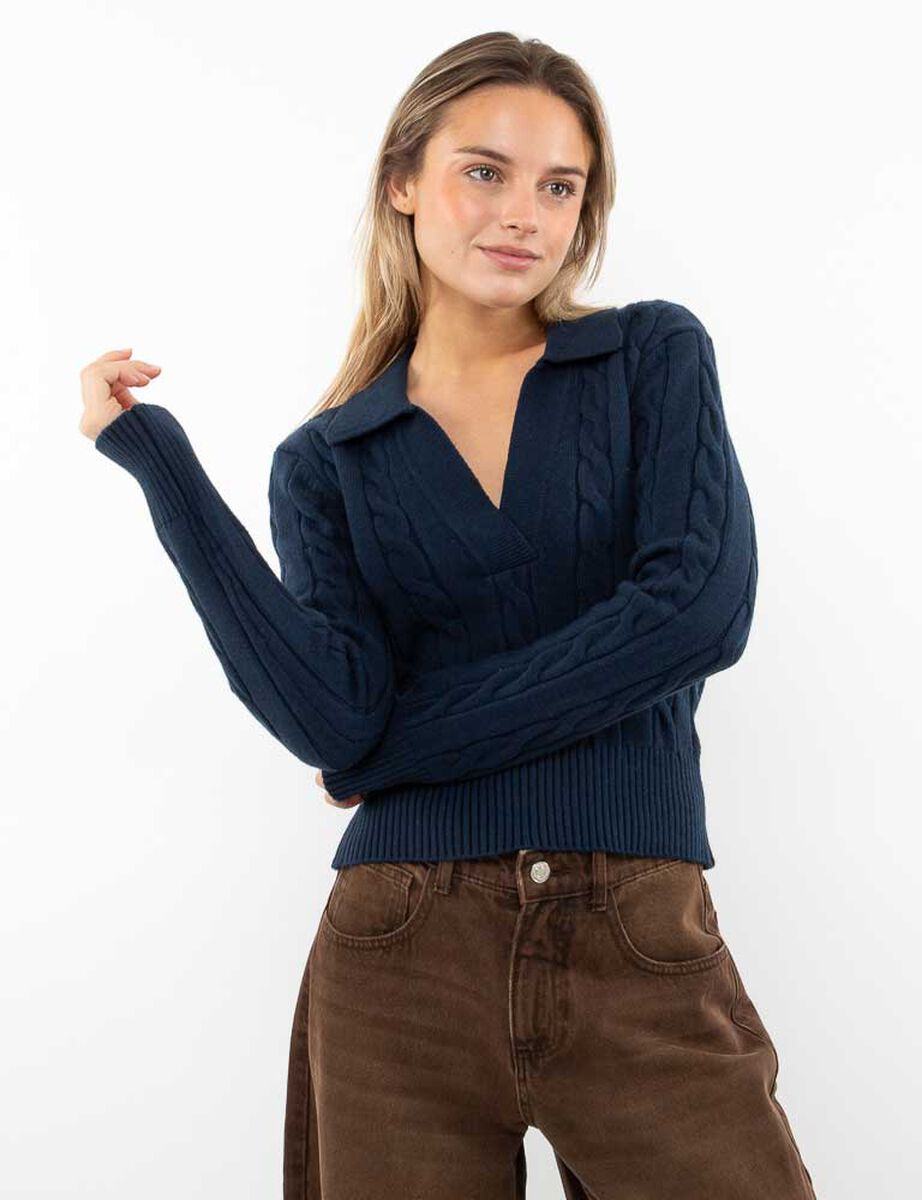 Sweater Cuello Mujer Icono