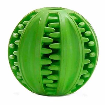 Pelota Con Dientes Para Perro Verde M Mascan