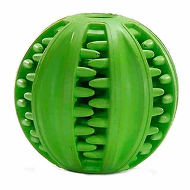 Pelota Con Dientes Para Perro Verde M Mascan