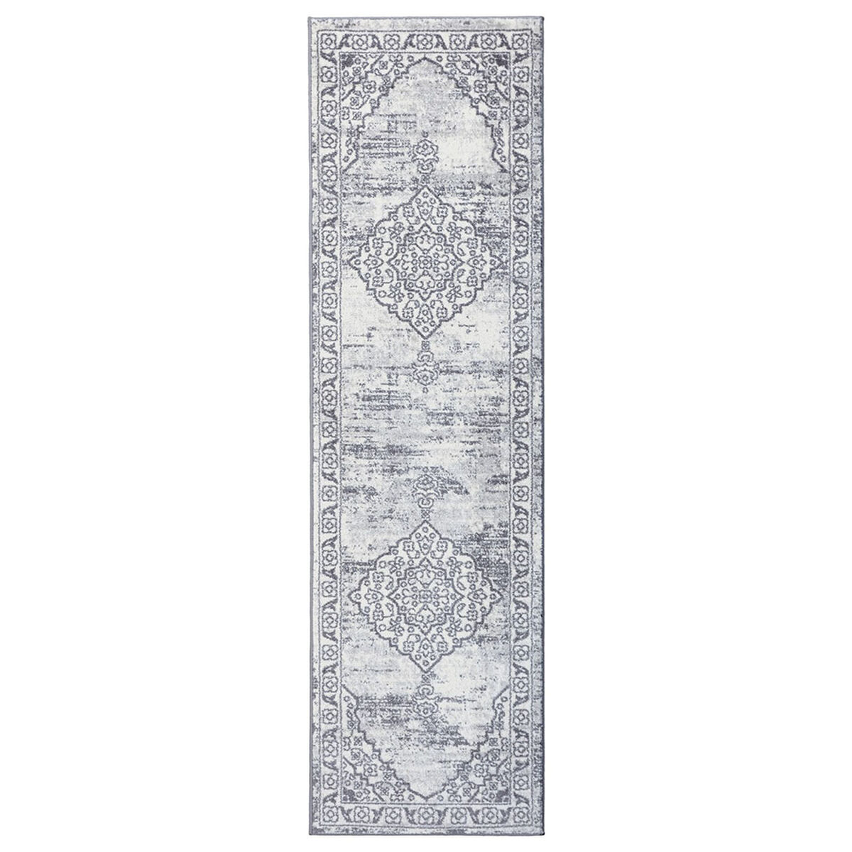 Alfombra de Pasillo Modalfo Florida 70 x 230 cm Gris
