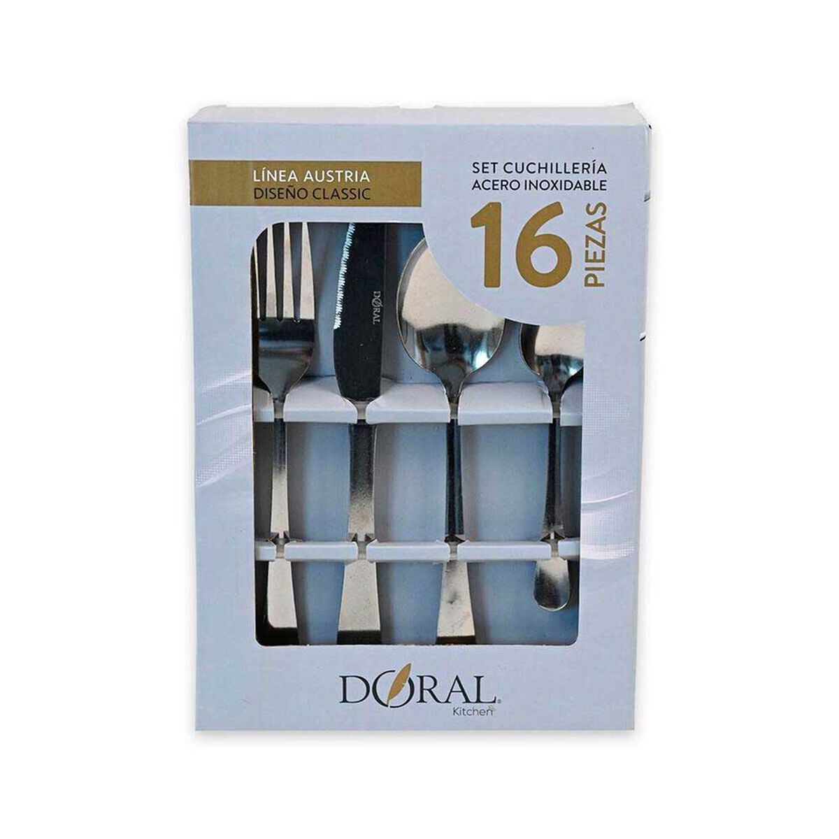 Set Cuchiller&iacute;a Doral Austria 16 Piezas