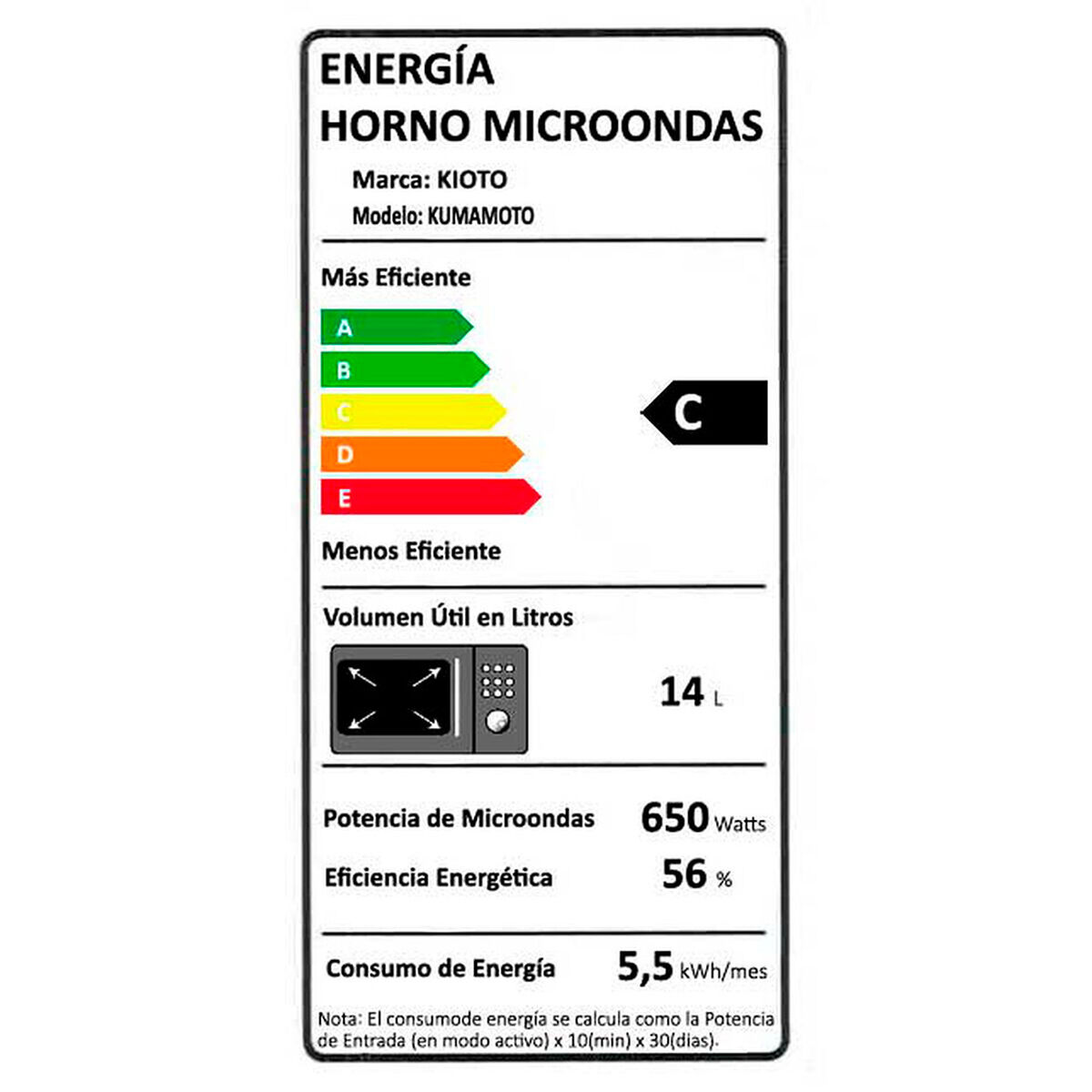 Mueble para Microondas Casanova Carvalho Verde + Microonda An&aacute;logo Kioto Kumamoto 20 L Negro