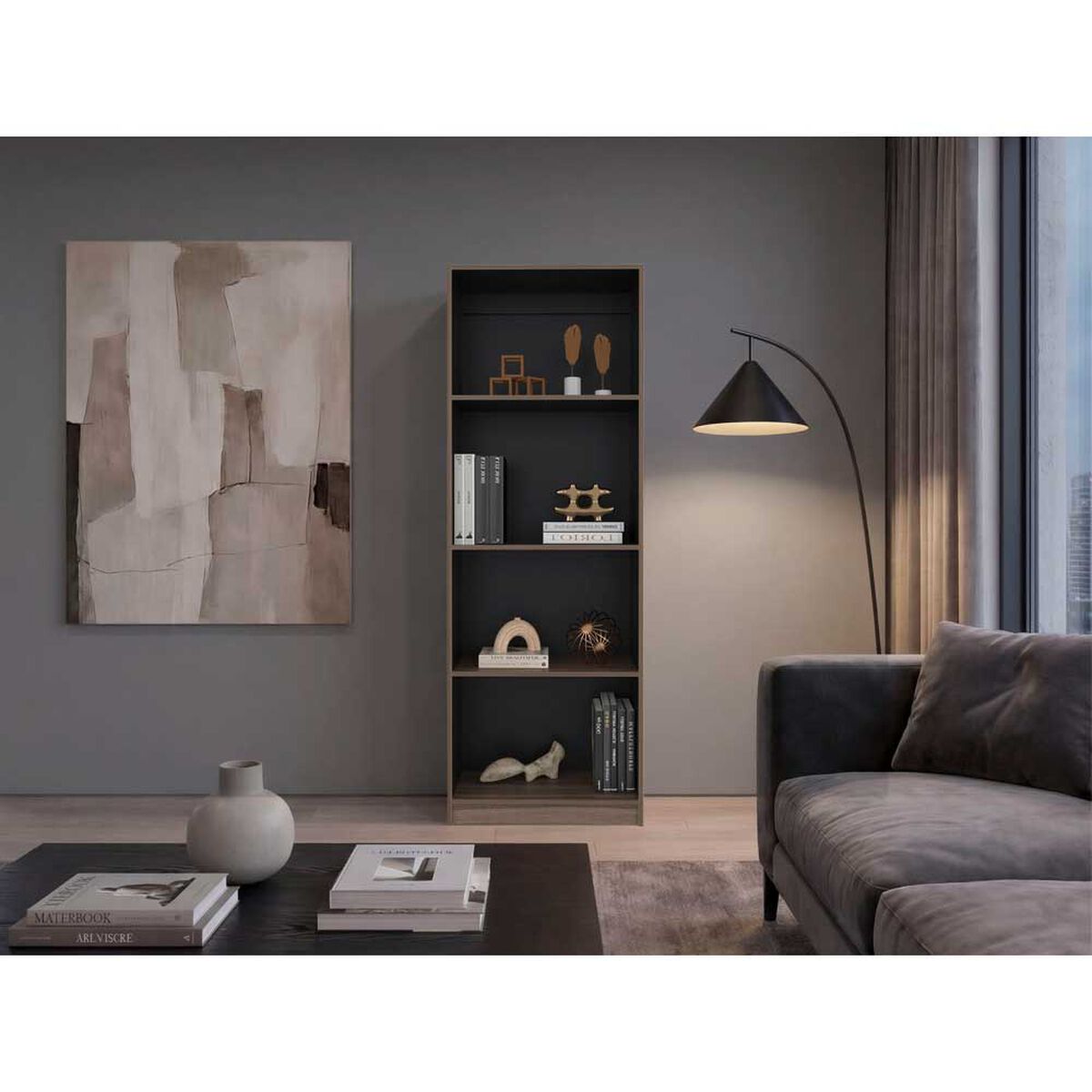 Estante Tuhome Home E1 Avellana Wengue