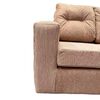 Juego de Living Kea Nize Sof&aacute; 3 Cuerpos + Dos Pouf Tela Beige