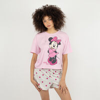 Pijama Mujer Minnie Rosado