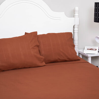 Imagen 2 del producto Juego de Sábanas Doral 2 Plazas Embossed Terracota