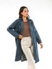 Abrigo Trench Denim Mujer Zibel